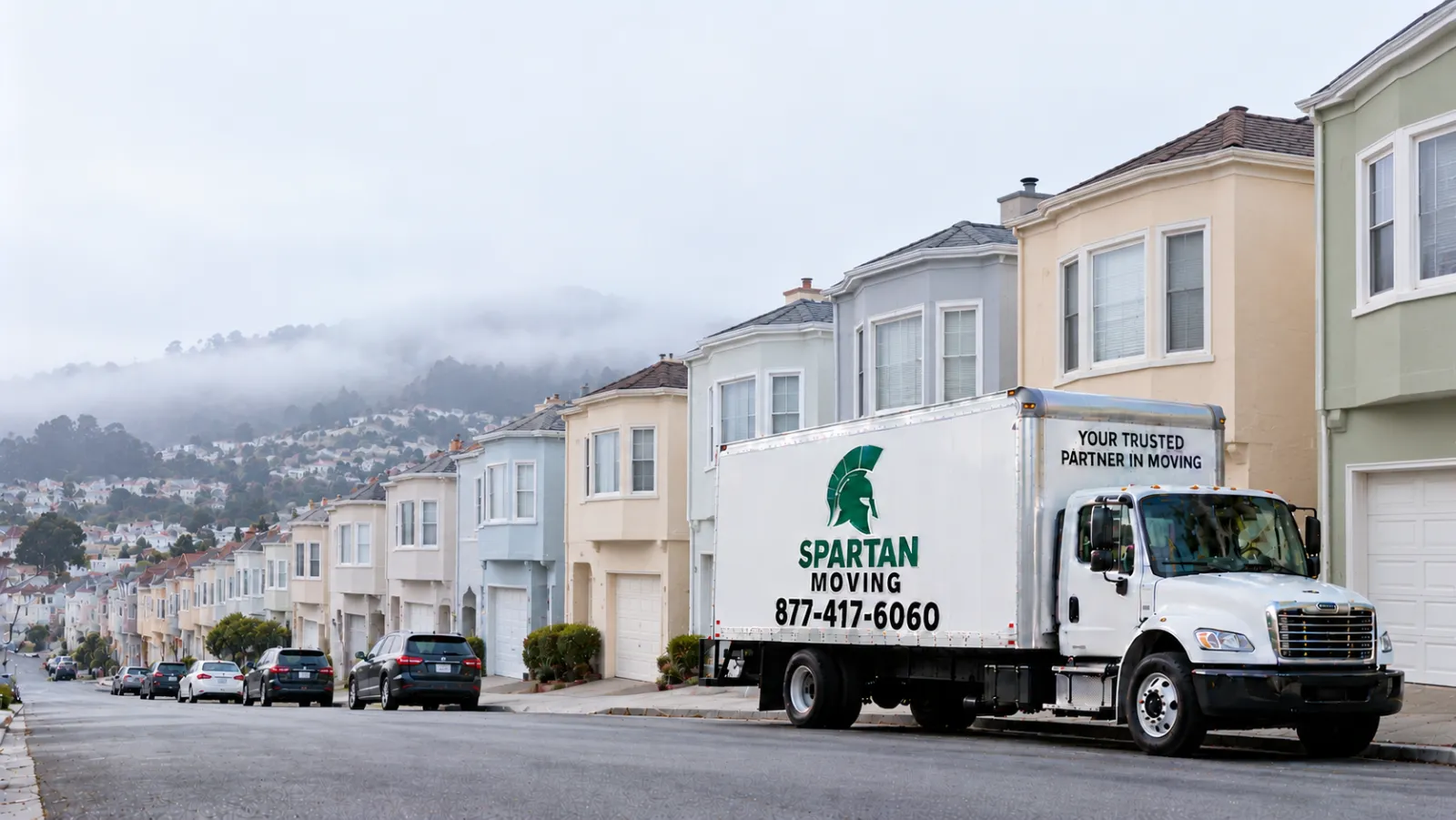 Illustration of Daly City, part of the Spartan Moving service area