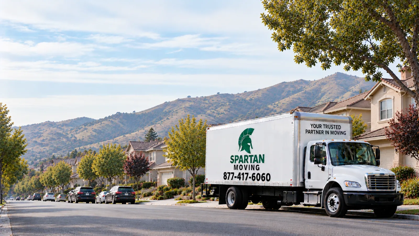 Spartan Moving truck in Milpitas